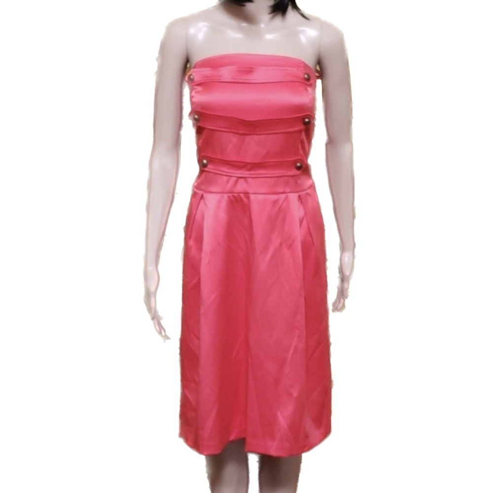 Ashley Stewart Strapless Button Front Dress Size 16